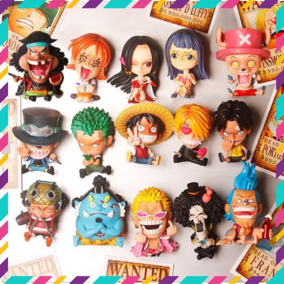 Mô Hình Nhân Vật One Piece, Truyện Tranh Đảo Hải Tặc, Luffy Mũ Rơm, Zoro, SanChi, Ace,...Cao 12,5cm - Tượng Figure