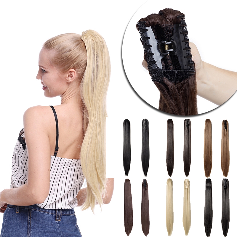 Phần Tóc Giả Làm Dày Tóc Kiểu Thẳng Dài 24"