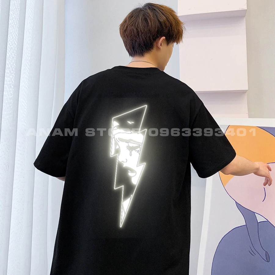 Áo thun phản quang Tay Lỡ Nam Nữ SAD