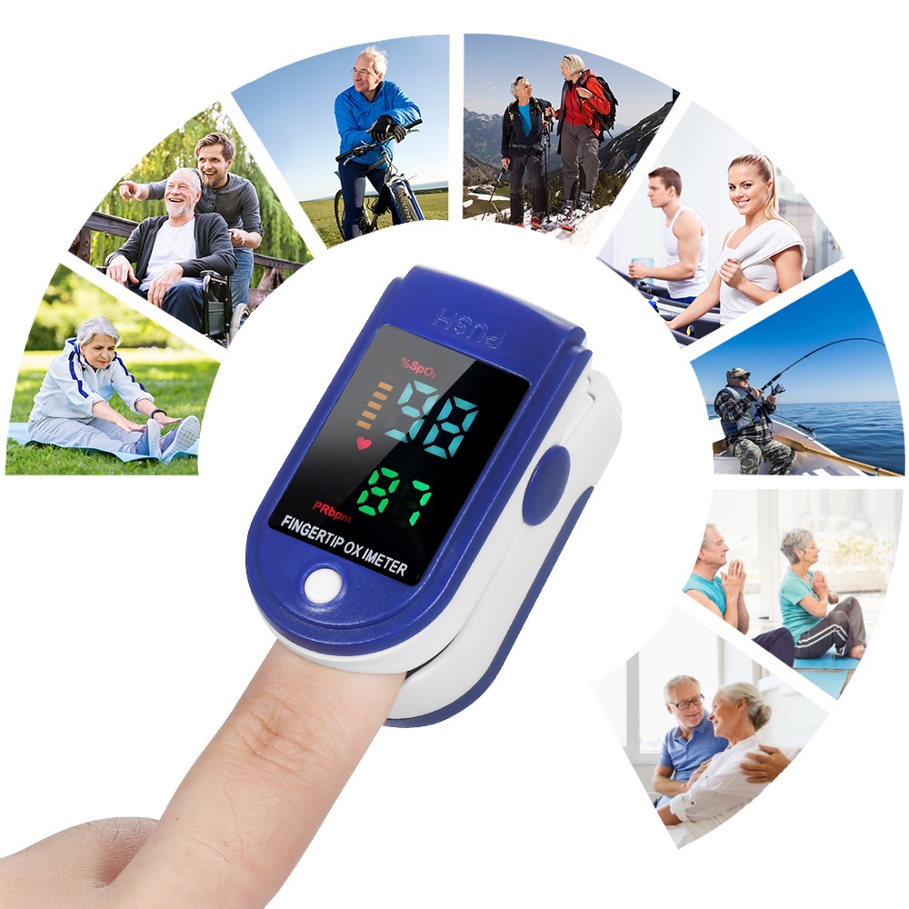 Máy đo Sp02 và đo nồng độ oxy trong máu và nhịp tim Pulse Oximeter LK-87   [ BẢO HÀNH 12 THÁNG]