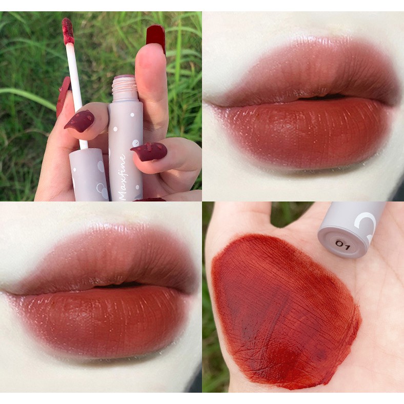 [Hàng mới về] Son Kem Lì Maxfine Mịn Như Nhung Nhẹ Môi Vỏ Chấm Bi Mới Quà Tặng Cho Nữ Sinh/Người Mới Bắt Đầu | BigBuy360 - bigbuy360.vn