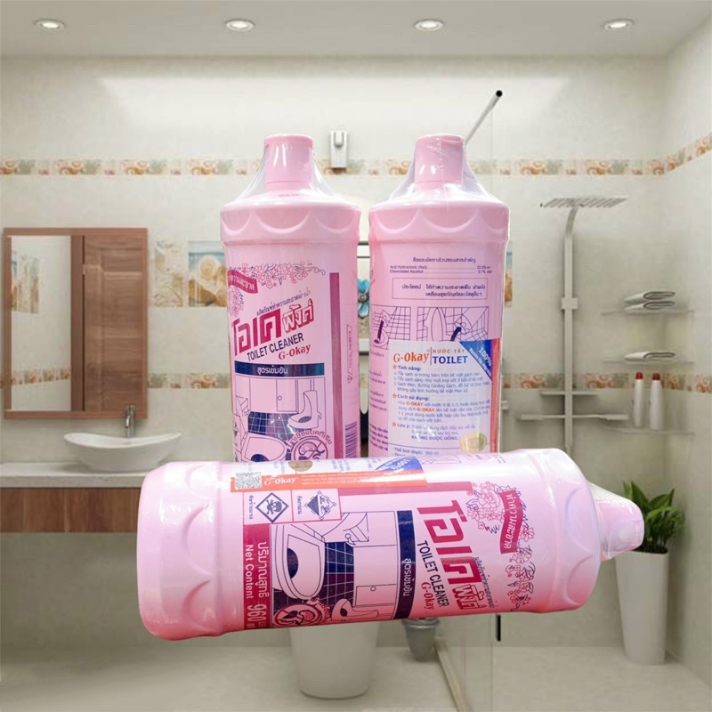 NƯỚC TẨY BỒN CẦU NHÀ VỆ SINH OKAY THÁI LAN 960 ML.