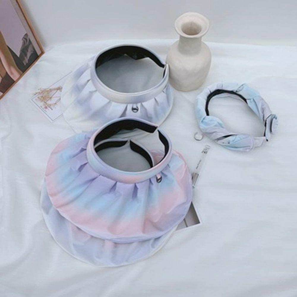 Mũ Rộng Vành Chống Nắng / Tia UV Phong Cách Hàn Quốc Cổ Điển Có Thể Gập Lại Dành Cho Nữ