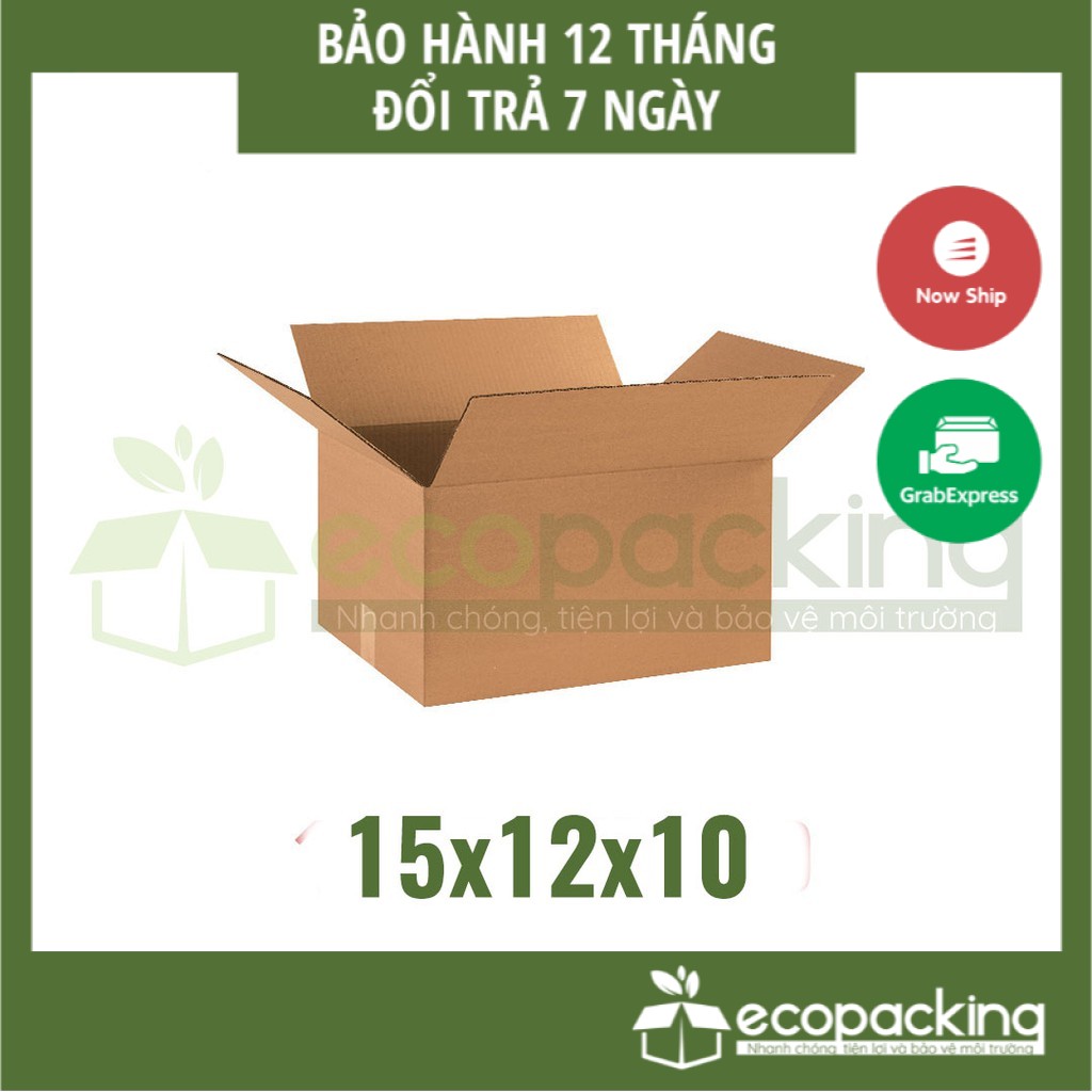 [XẢ KHO] Combo 25 thùng giấy carton size 15x12x10 cm để đóng gói giao hàng