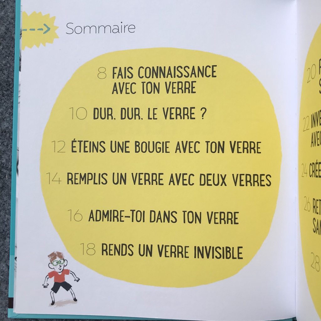 Sách đọc thiếu nhi tiếng Pháp: La science est dans le verre (Khoa học có trong thủy tinh)