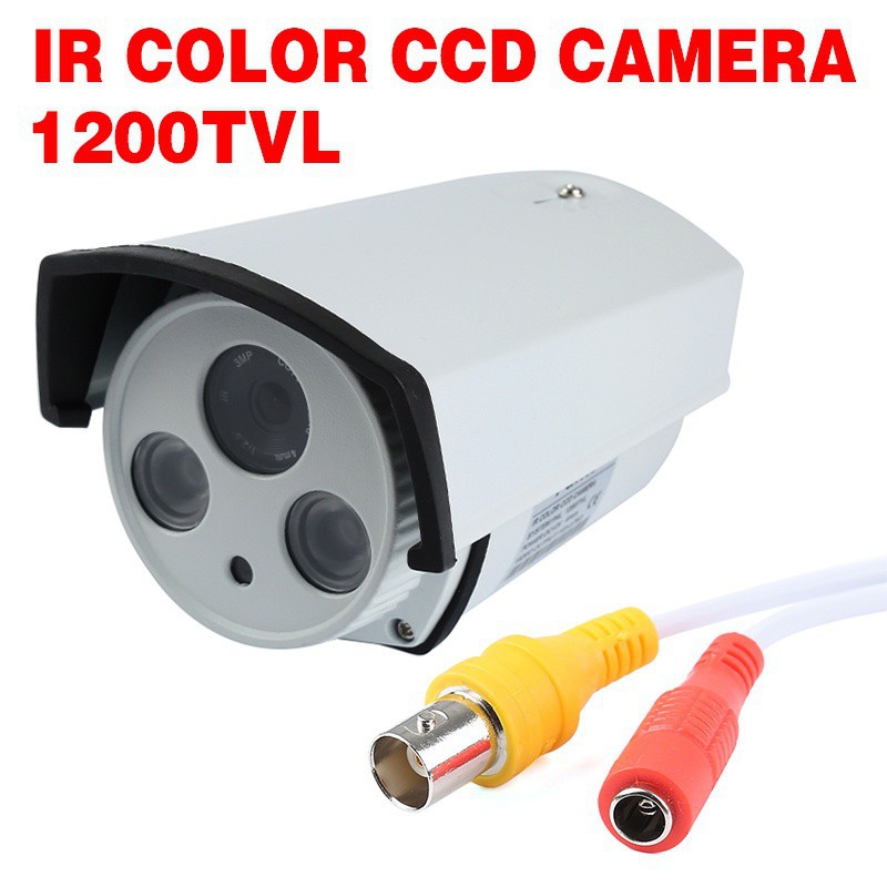 Camera An Ninh Chống Nước Hd 1200Tvl Cctv 1 / 4 Cmos Với Tầm Nhìn Ban Đêm Tốt