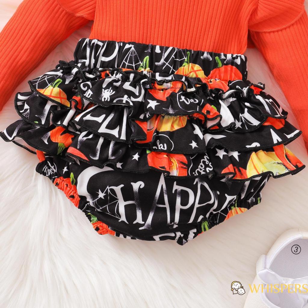 Bộ Áo Liền Quần Giả Hai Mảnh Hóa Trang Halloween Kèm Băng Đô Cho Bé Gái