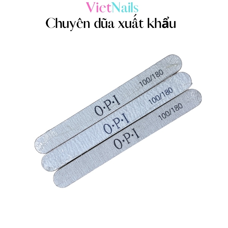 Dũa Móng Tay Làm Móng Gel Móng Tự Nhiên OPI Loại Mỏng Nhám Xám Dày 1.1 mm