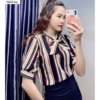 Áo sơ mi nữ kiểu cột nơ - TK25