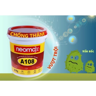Sơn chống thấm Neomax A108 - Chống thấm tường gốc nhựa Acrylic - Thùng 20Kg - Màu Ghi
