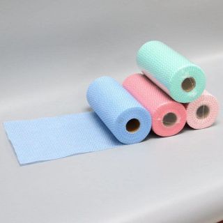 Cuộn giấy lau đa năng vải không dệt nhiều mầu