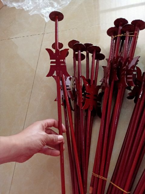 Cây cắm nhang vòng bằng gỗ dài 50cm - hàngloại 1-cây cắm hương vòng