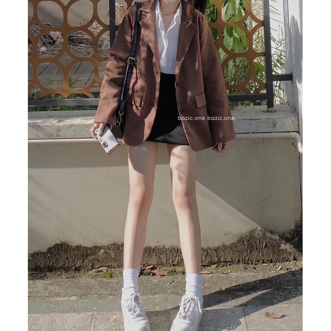Áo Blazer Túi Nắp 2 lớp dày dặn - Áo Khoác BLAZER NỮ Freesize hàng đẹp