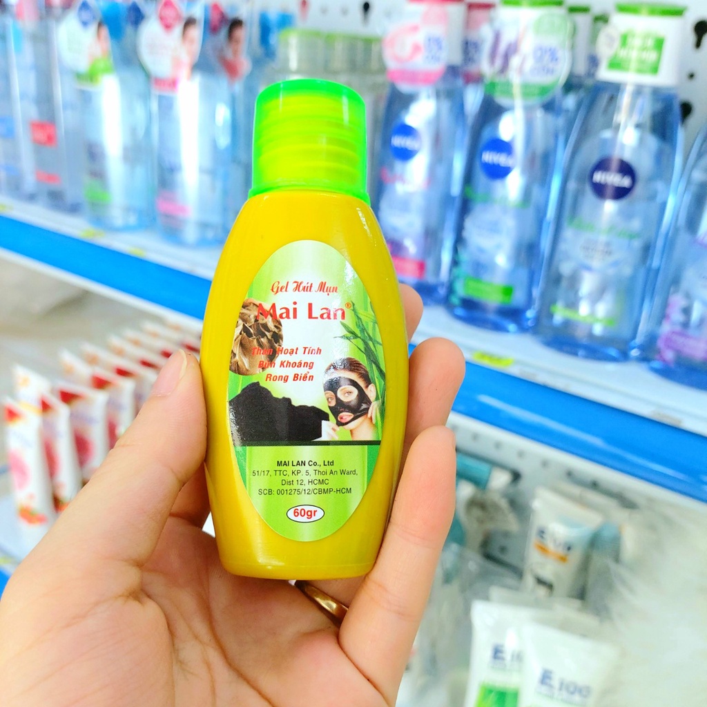Gel Lột Mụn Cám''' Mai Lan - Tẩy tế Bào Chết Nha Đam & Than Tre 60g / 200g