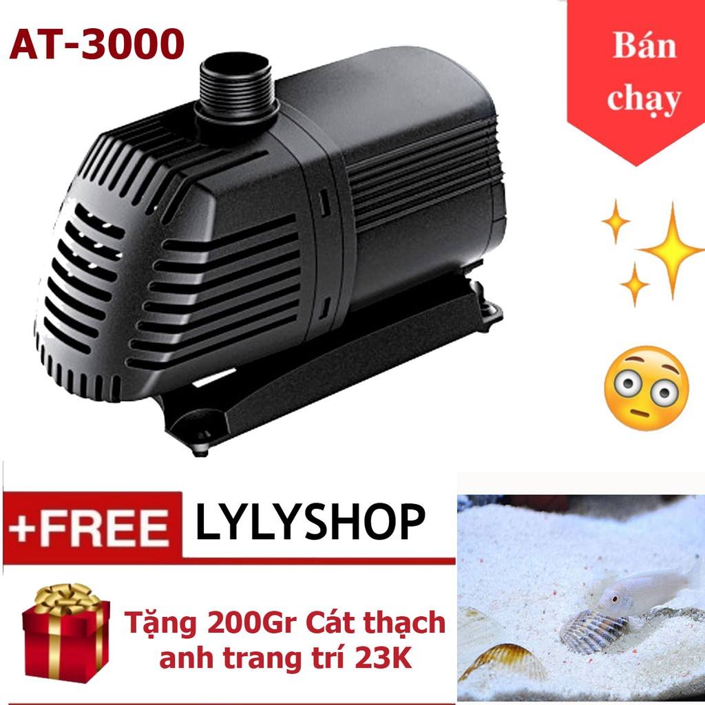 Máy bơm tăng áp  ATMAN AT3000 35W 3000l/  + Tặng 200gr cát thạch anh vật liệu lọc, trang trí bể cá