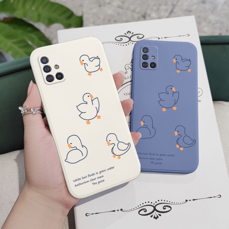 Ốp Điện Thoại Silicon Dẻo Họa Tiết Đường Kẻ Dành Cho Samsung Galaxy A71 A51 4G A21S A31 A41