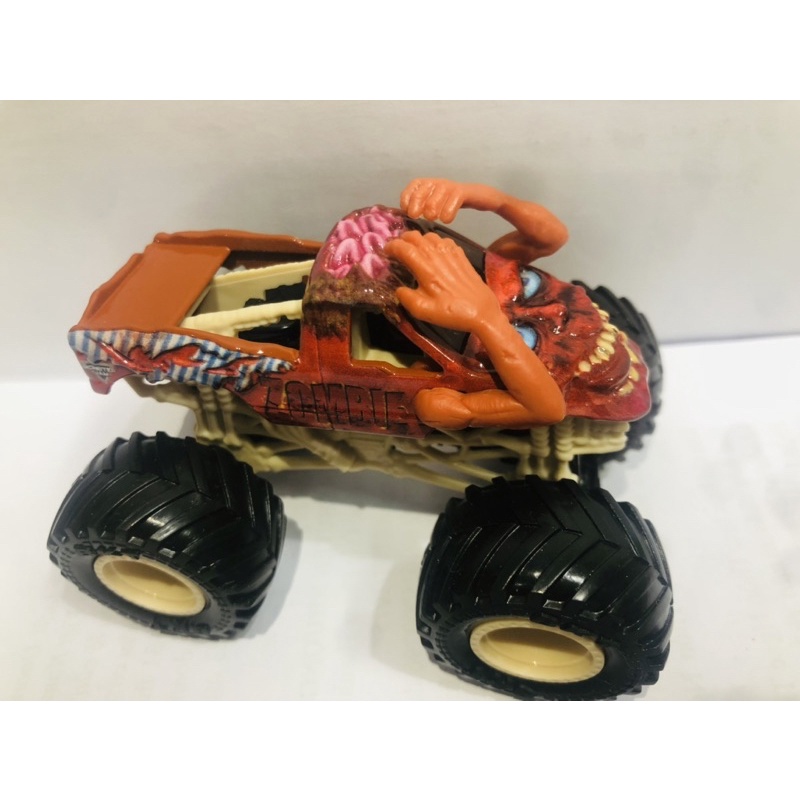 Xe Monster Jam zombie màu xanh tỉ lệ 1:64
