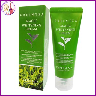 Kem dưỡng trắng lên tone da coibana green tea magic whitening cream 60ml