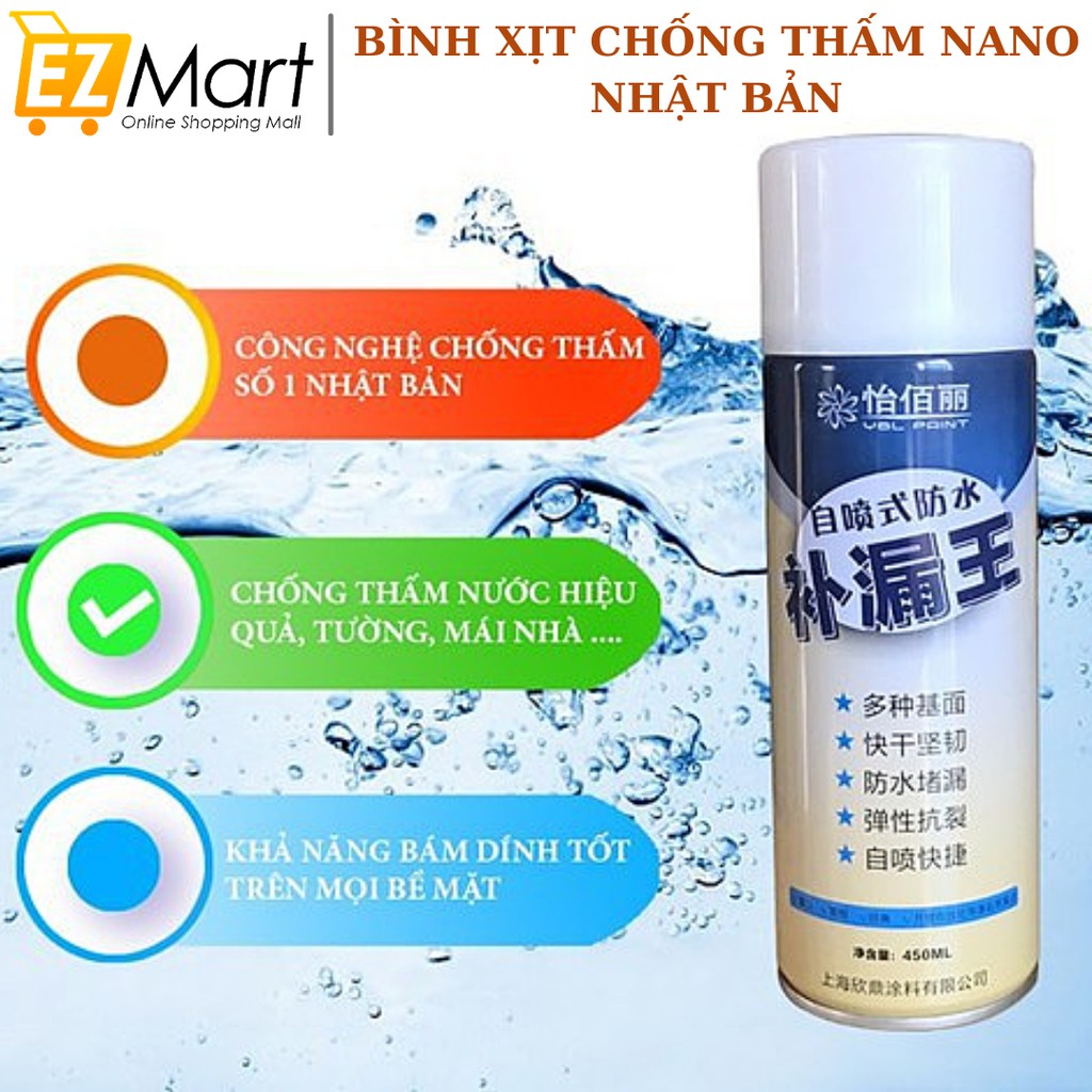 Bình Xịt Chống Thấm Chống Dột Đa Năng YBL PAINT Dùng Cho Mọi Bề Mặt