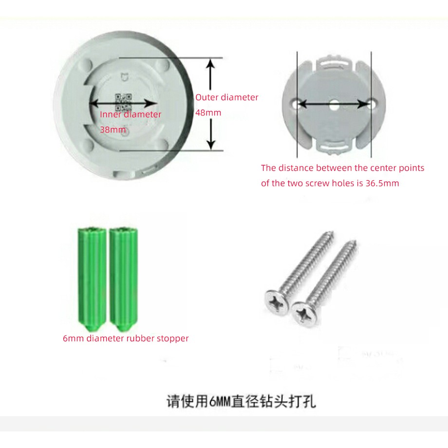 Giá Đỡ camera Thông Minh xiaomi mijia 1080p Không Cần Khoan Tường Tiện Dụng