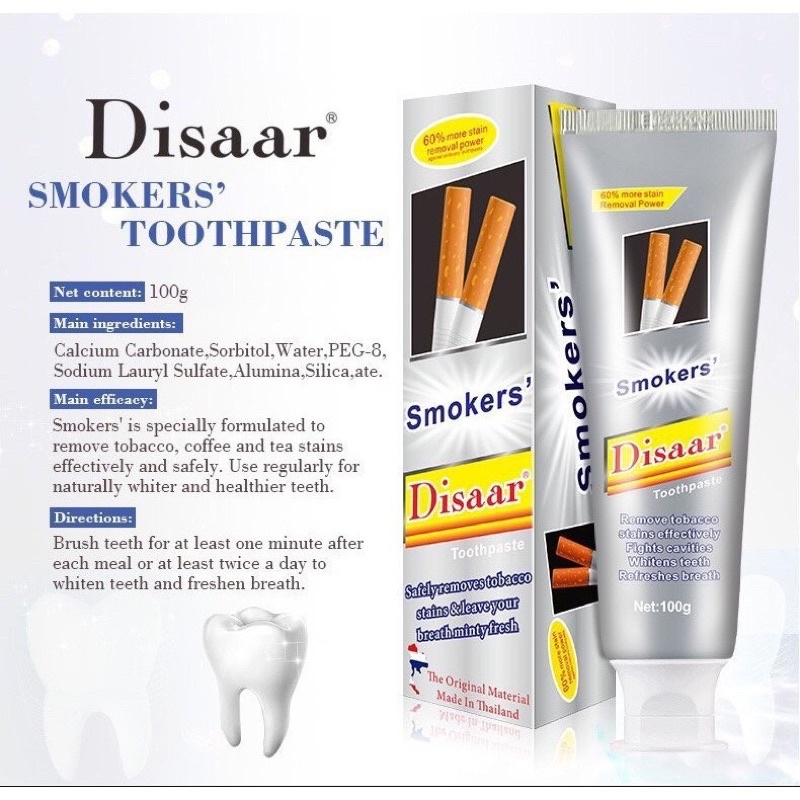 kem đánh răng Disaar cho người hút thuốc 100g