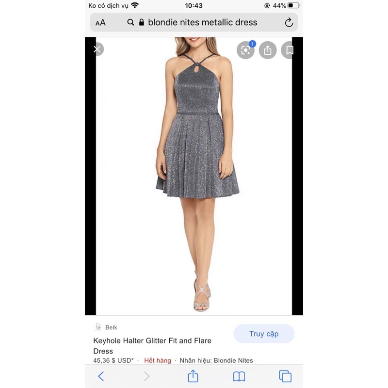 Đầm tiệc blondi€ xuất dư siêu xịn sò