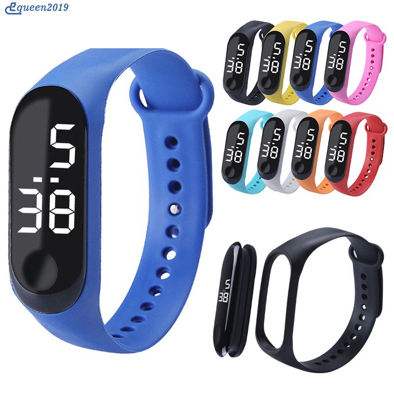 【Ready Stock】 Fashion led electronic bracelet watch student couple children's electronic watch gift 【queen2019】