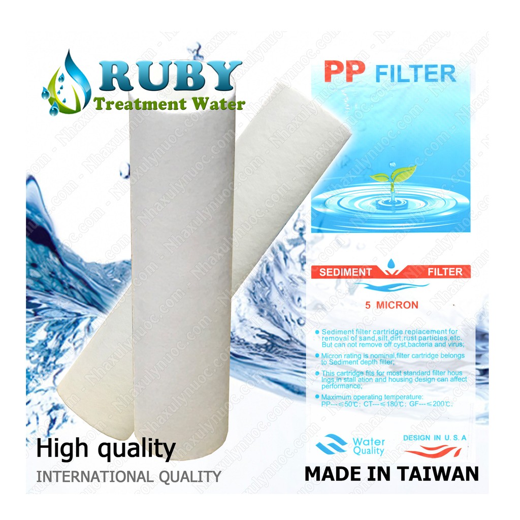 X 10 cái lõi lọc nước số 1 chính hãng của máy lọc nước uống RO/UF - Tiết kiệm hơn - Giá rẻ hơn