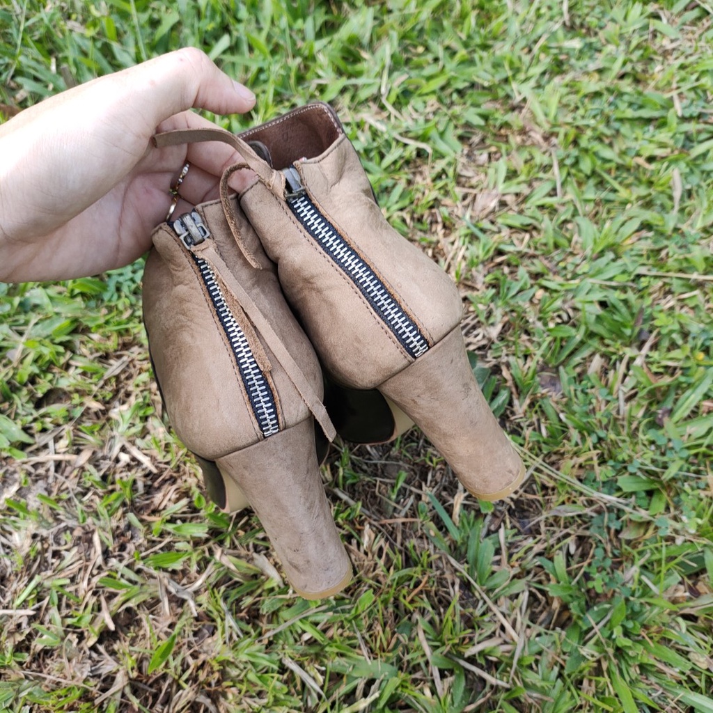 Boots Bốt size 36 Da thật second-hand B083- Đồ Si Bon