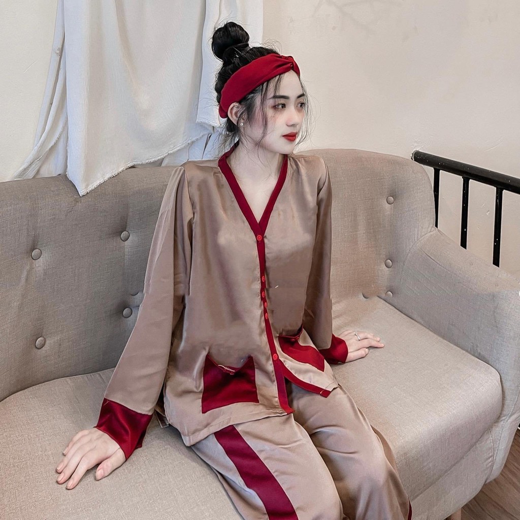 ⚡️FRESHIP XTRA⚡️Đồ Ngủ Pijama, Đồ ngủ pijama lụa Ngọc Trai Fullsize Đủ màu Tặng Kèm Băng Đô Đội Đầu | BigBuy360 - bigbuy360.vn
