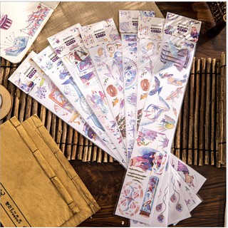 Dải sticker washi thiên thần trang trí sổ