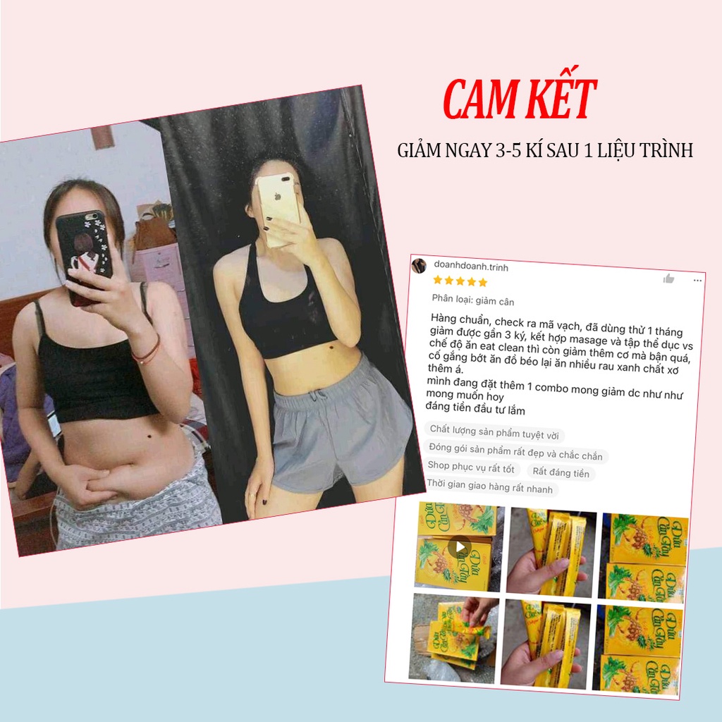 Thạch Dứa Cần Tây collagen Giảm Cân nhanh hiệu quả cấp tốc an toàn không phải thuốc