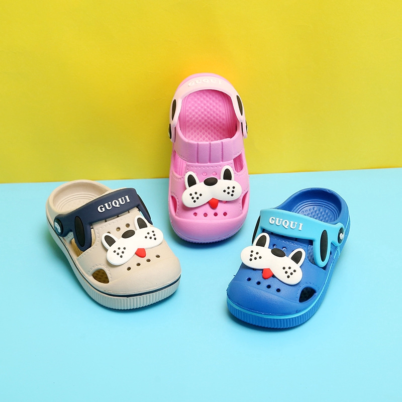 &lt;Ready Stock&gt; 1-4 Years Old Children's Slippers Summer Hole Shoes Non-slip EVA Sandals