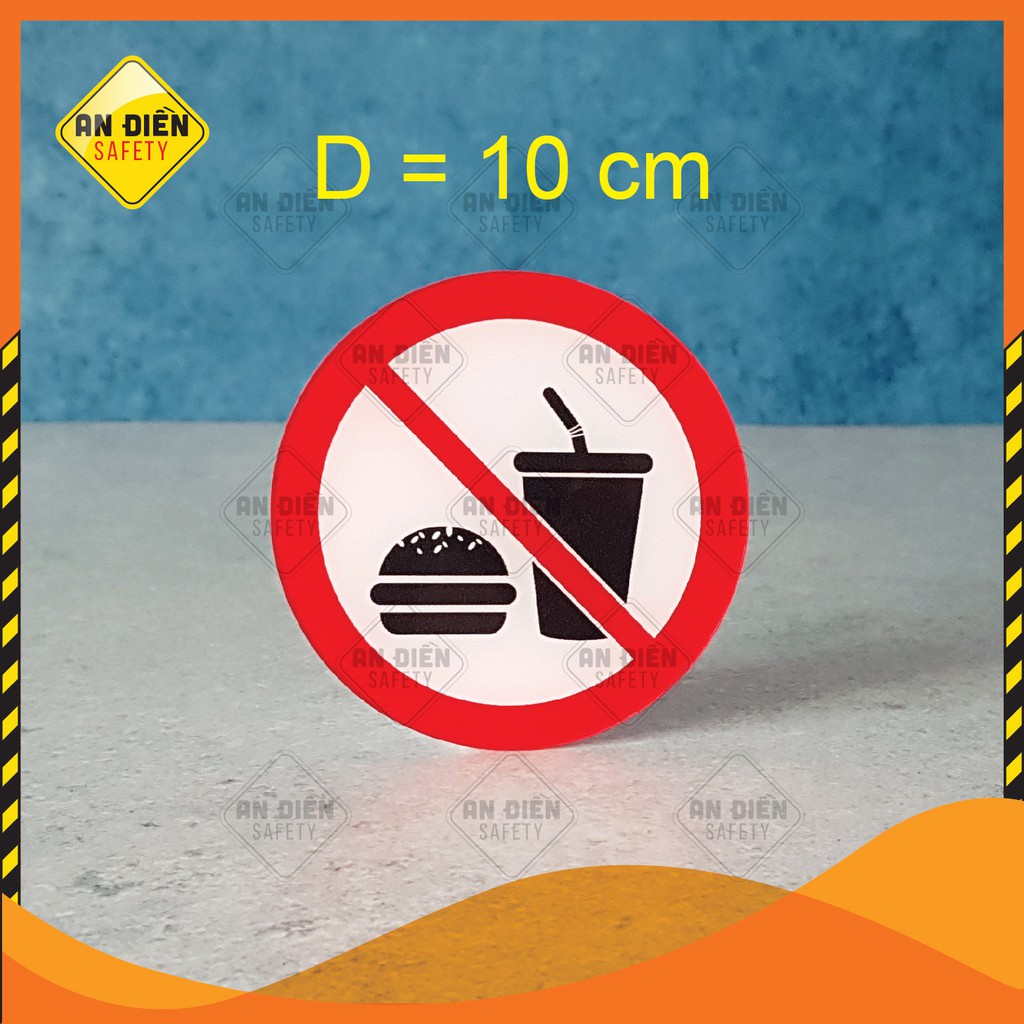 Biển báo An Điền Safety - Biển báo Cấm Ăn Uống No Drink No Food