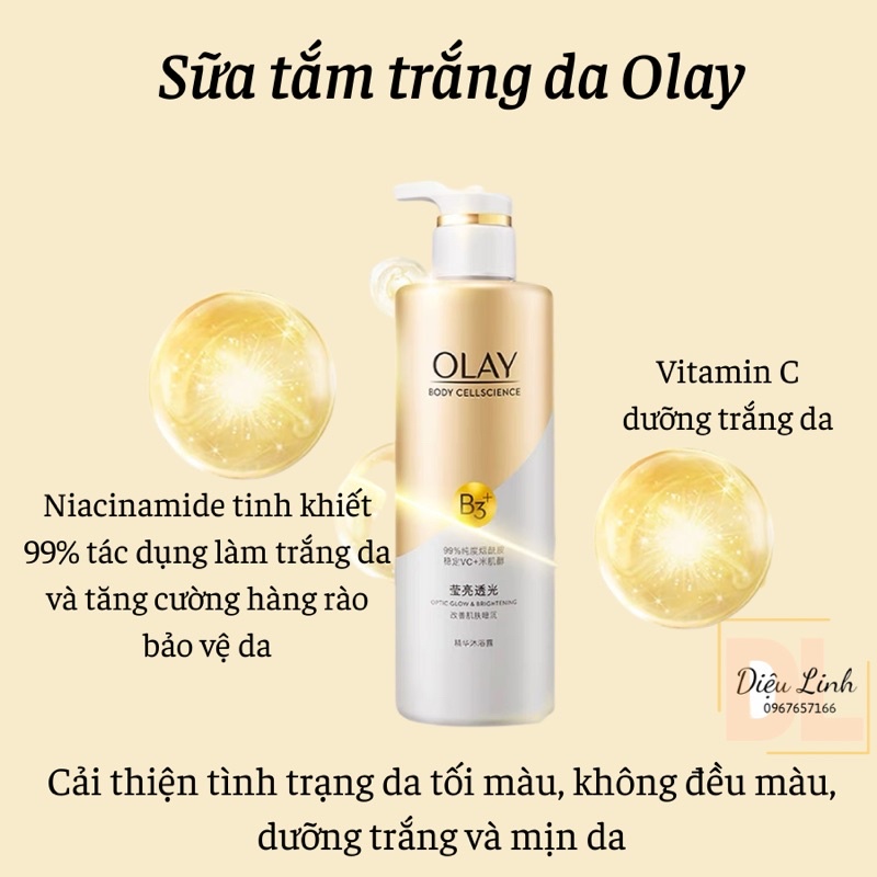 Sữa tắm trắng da hãng Olay 300ML