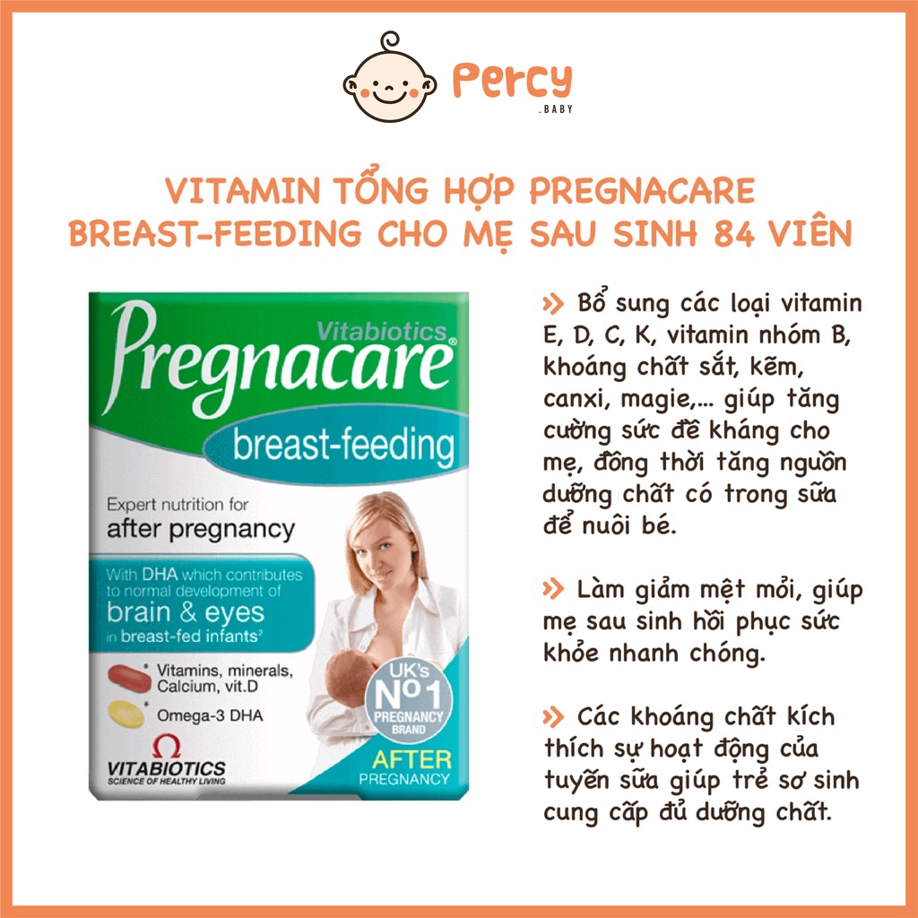 Vitamin Tổng Hợp Pregnacare Breast-feeding Cho Mẹ Sau Sinh 84 viên