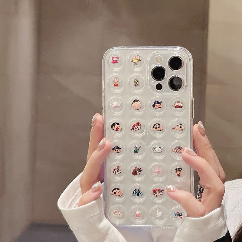 Ốp Điện Thoại Túi Khí Nén Mềm Chống Sốc In Hình Biểu Tượng Cảm Xúc Cho iPhone 7 plus 11 12promax 11 X / XR / XSMAX / 7p / 8