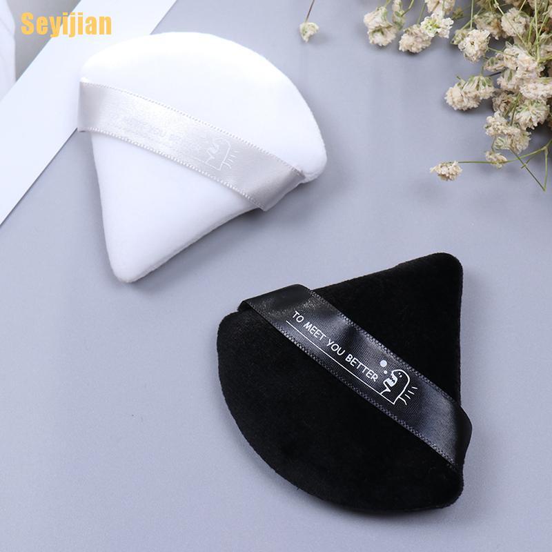 Mút Trang Điểm Hình Tam Giác Mini Bằng Cotton Satin