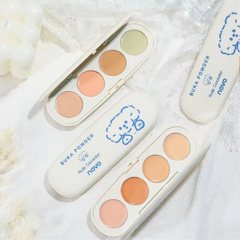 NOVO - Bảng che khuyết điểm triệt sắc Novo Buka Powder Nude Concealer