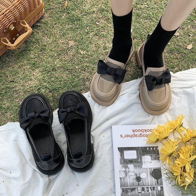 [ Mã 66CBSALE giảm 30K đơn 200K] Giày Lười Phối Nơ Xinh Xắn Dành Cho Nữ | BigBuy360 - bigbuy360.vn