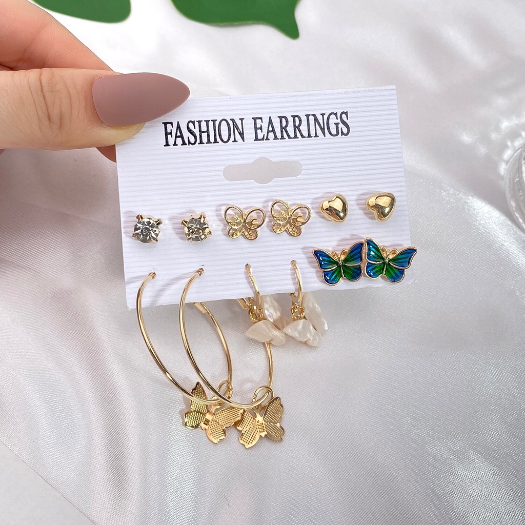 Bông Tai Kim Loại Hình Tròn Đính Ngọc Trai Sang Trọng Thời Trang Cho Nữ
