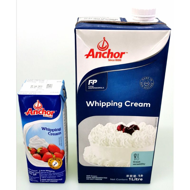 Kem tươi Whipping Cream Anchor 250ml ,1 lít