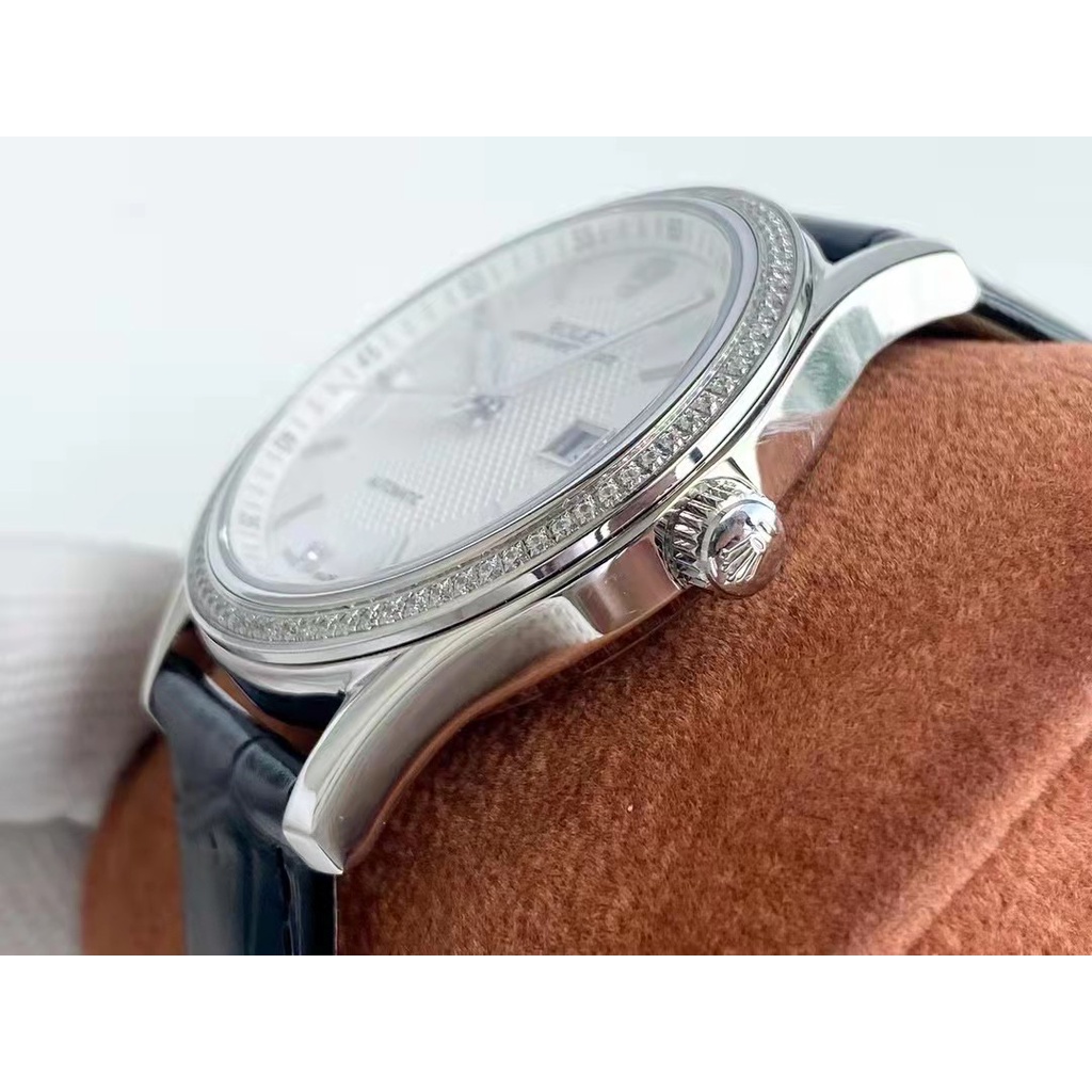 ĐỒNG HỒ NAM: ROLEX - Automatic Cơ nhật viền băm 2 lịch Hàng Cao Cấp