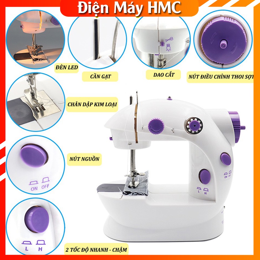 Máy khâu mini ⭐[Siêu Tiện Lợi]⭐ Máy Khâu gia đình cầm tay tiện dụng CMD hỗ trợ may vá