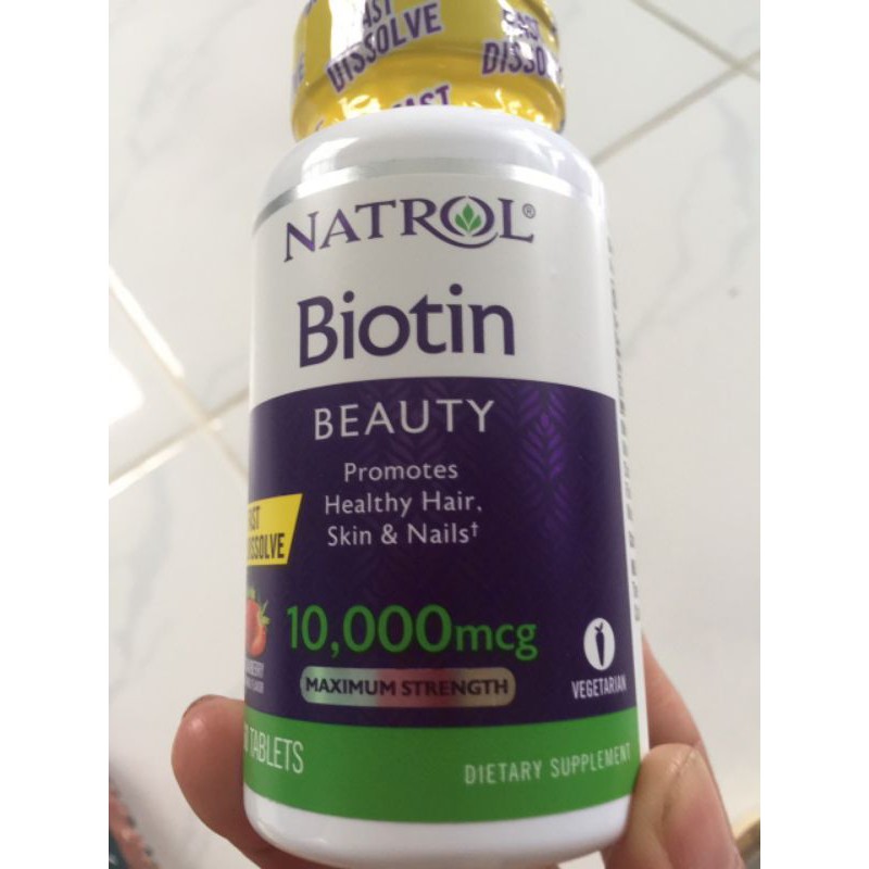 Biotin 10000 Mcg 100 Viên Của Mỹ - Biotin 10.000 mcg