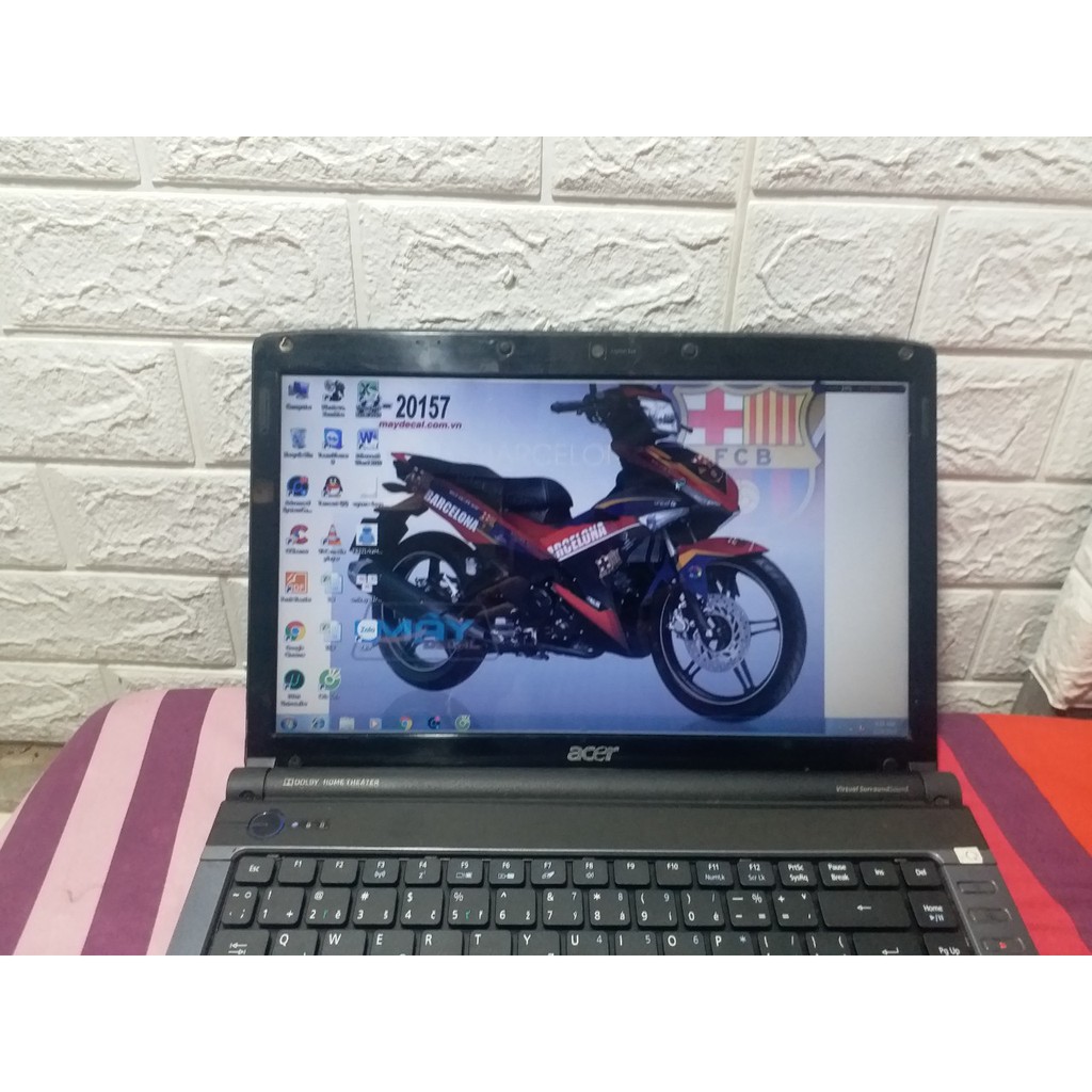 Laptop Acer 4736 Core2duo cpu7450 ram 4gb oor320 good dùng để làm việc,học tập