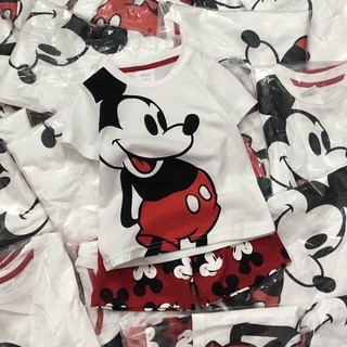 Bộ cộc tay bé trai - Set bộ Mickey Next đỏ chất cotton cho bé trai size 2-7 tuổi