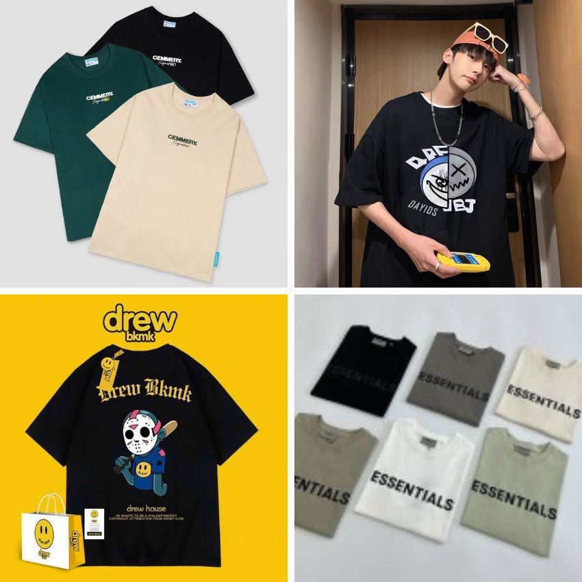 Áo thun nam nữ áo phông nam tay lỡ cổ tròn chất cotton co giãn 4 chiều hình SP-09 ALEX - COOL