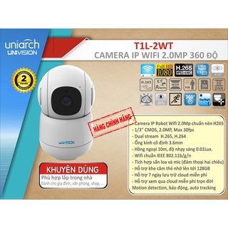 Camera IP Robot Wifi 2Mp Uniarch T1L-2WT