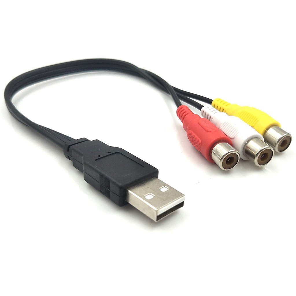 Cáp chuyển đổi USB sang 3-RCA AV - Cáp chuyển đổi tín hiệu cổng Usb sang AV | WebRaoVat - webraovat.net.vn